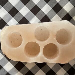 Pink Himalayan Salt Tea Light Candle Holder